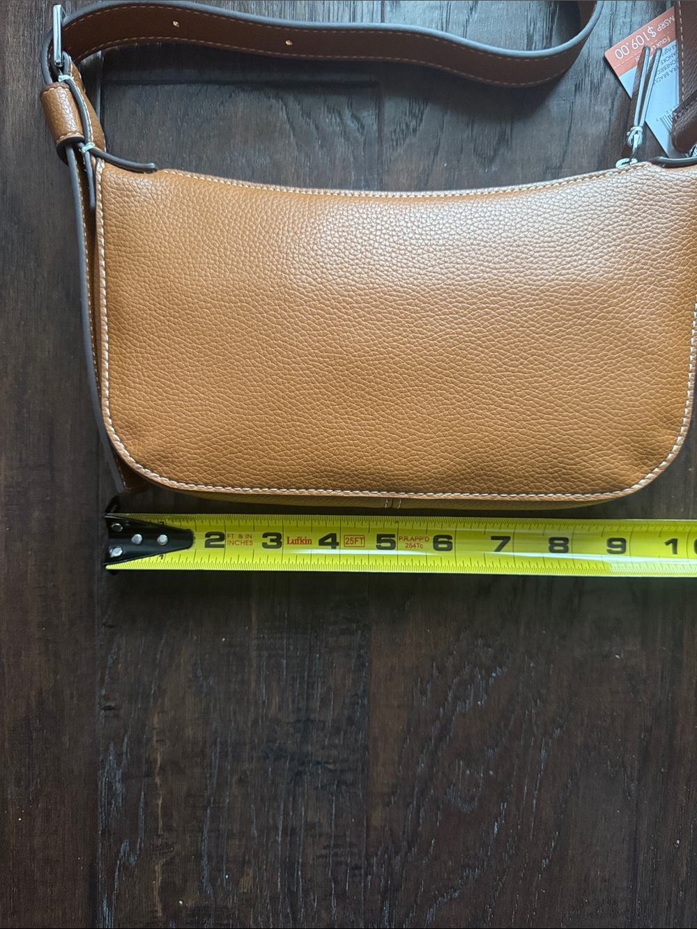 Vera Bradley Pebbled Crossbody Bag in Vegan Leather in Roasted Pecan - Picture 7 of 8
